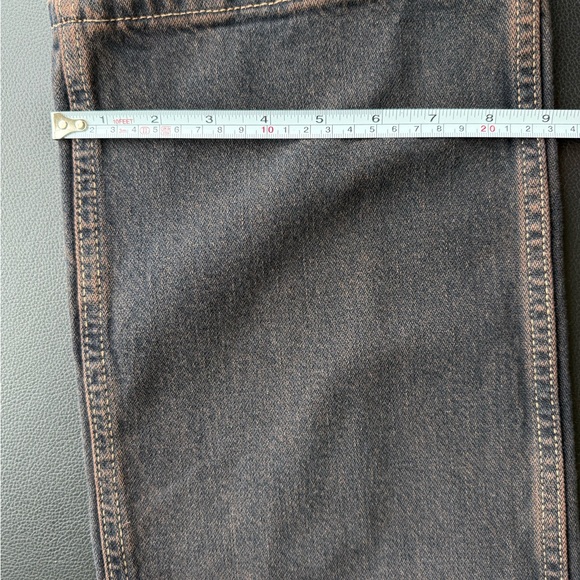 Zara Women's Dark Blue Wash Cargo Jeans Size 6 - Picture 10 of 11